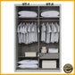 ONLYBEDS | Wardrobe 5ft x 8ft | VT-D1