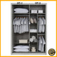 ONLYBEDS | Wardrobe 5ft x 8ft | VT-D5