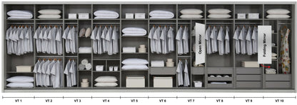 ONLYBEDS | Wardrobe 5ft x 8ft | VT-D3