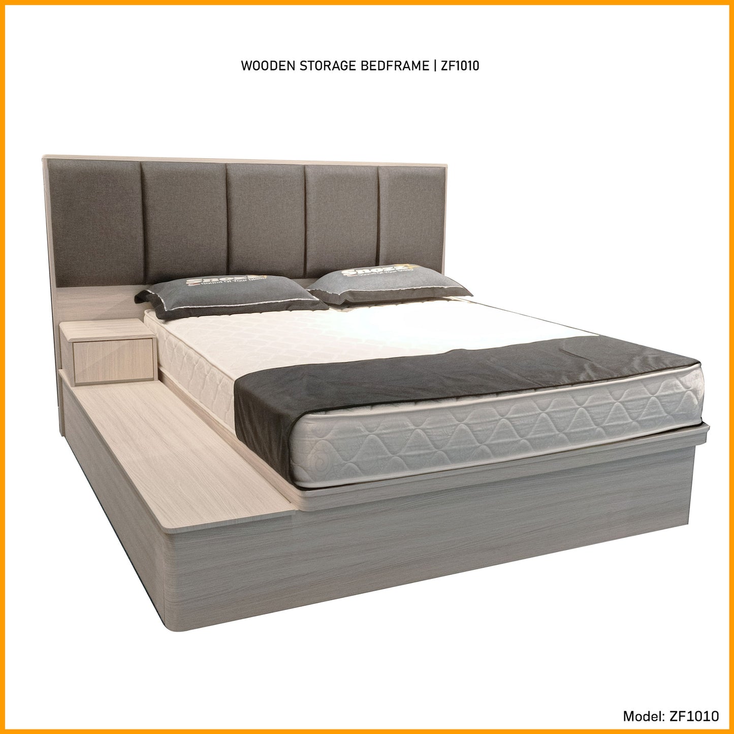 ONLYBEDS | Wooden Storage Bedframe | ZF1010